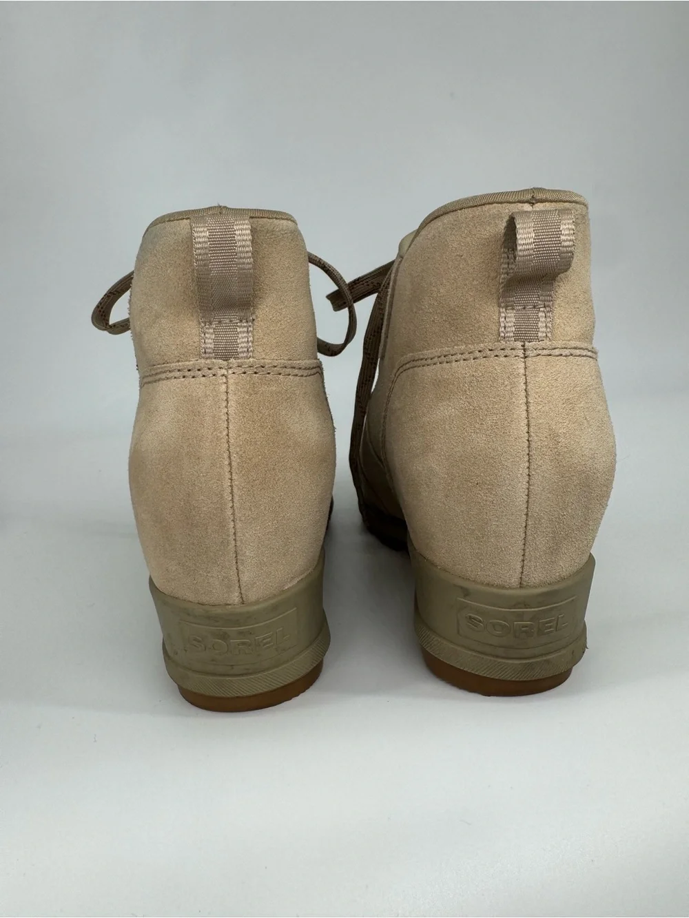 Sorel Women's Evie Sport Lace Waterproof Winter Wedge Gorpcore Booties Size 8.5